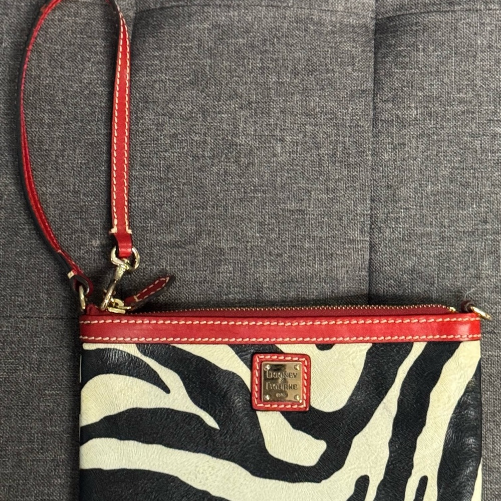 Dooney & Bourke Zebra Print Wristlet